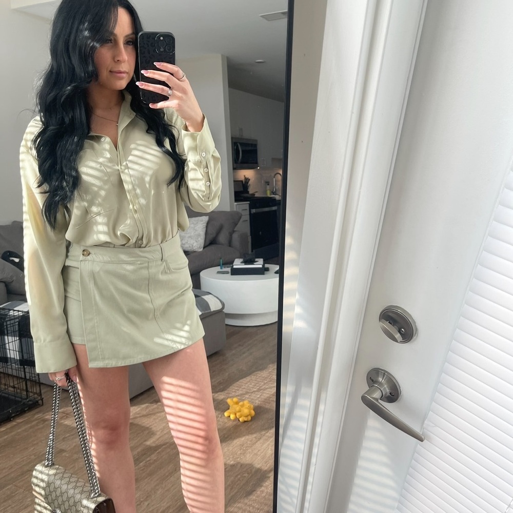 Zara sage skort set